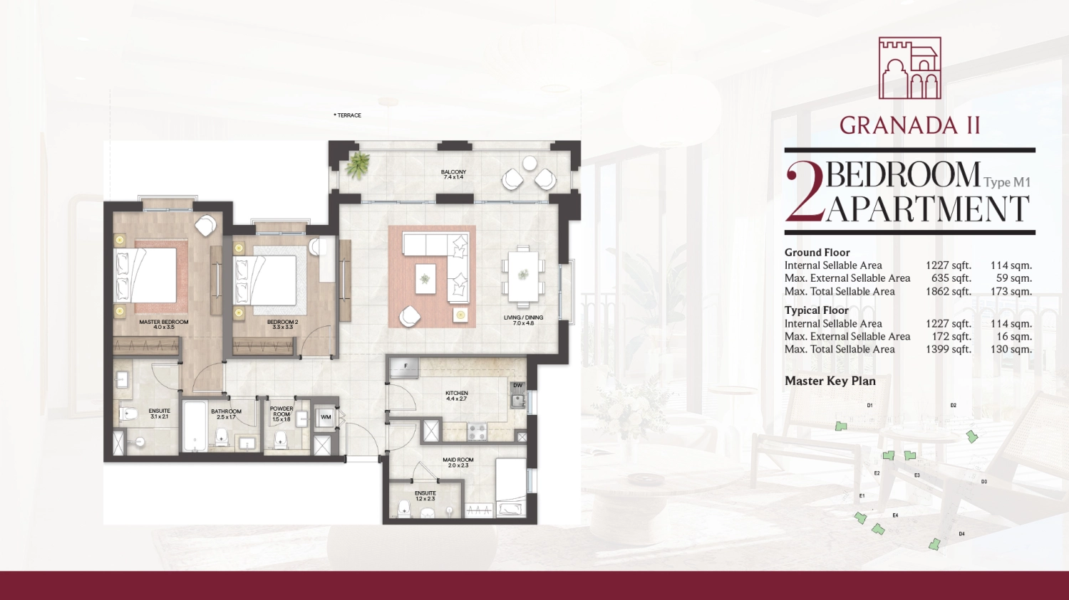 2 BR - Type C